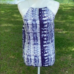 🔥NWOT Hippie Laundry Halter Top SzM Purple& White